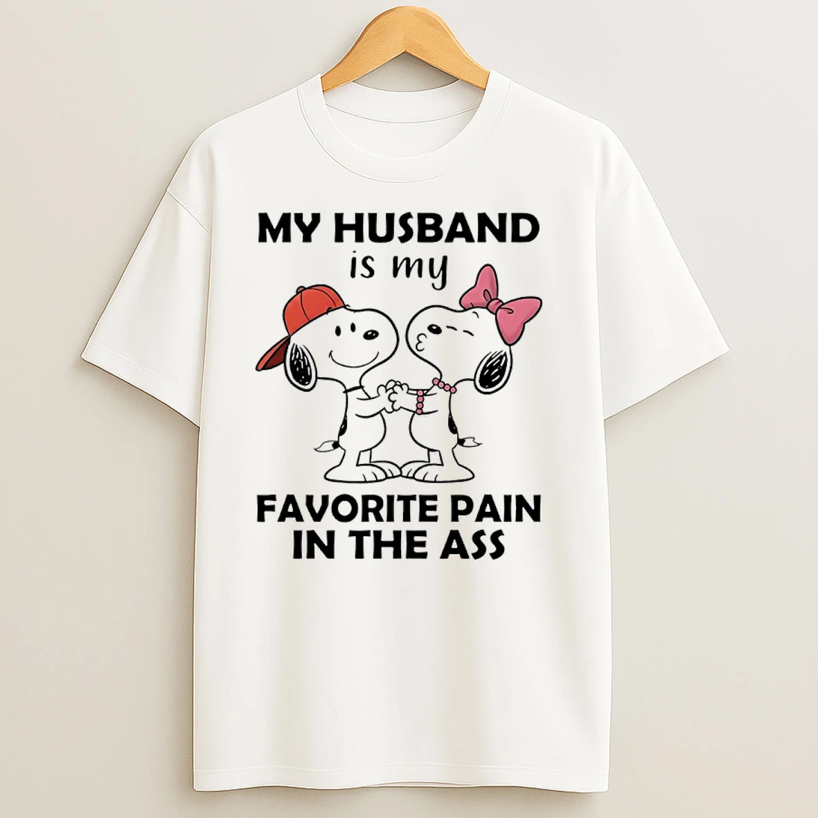 Snoopy Couple My Husband Is My Favorite Pain In The Ass T Shirts