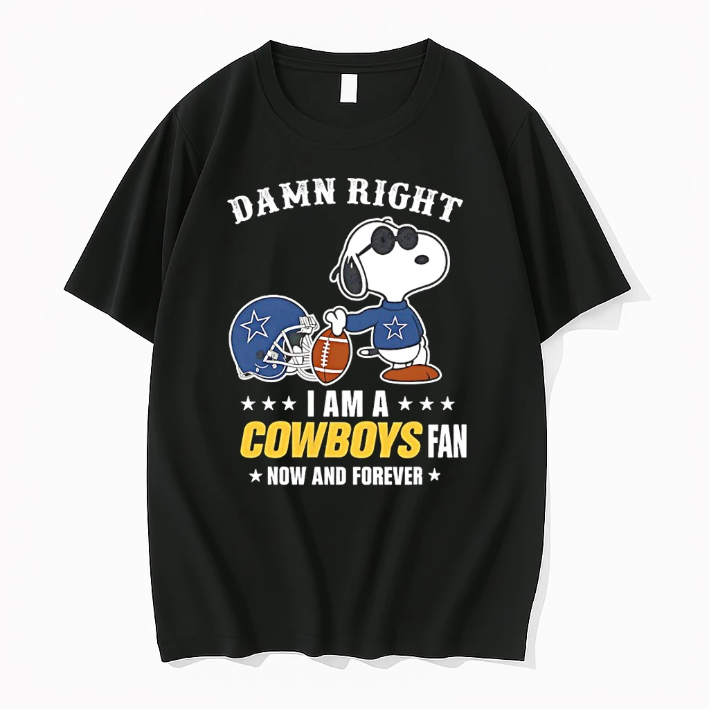 Snoopy Damn Right I Am A Dallas Cowboys Fan Now And Forever Shirts