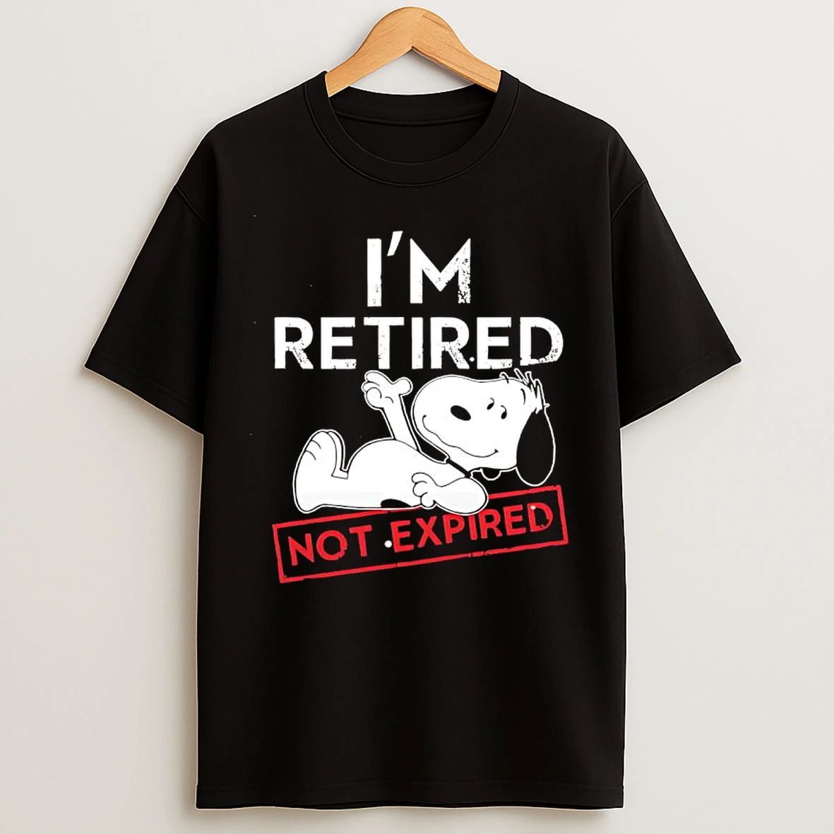 Snoopy Im Retired Not Expired T Shirts