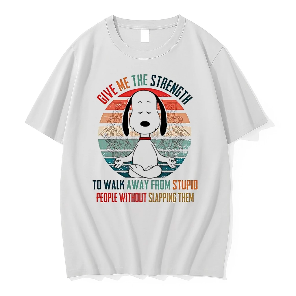 Snoopy Vintage Give Me The Strength To Walk Away From Stupid People Without Slapping Them Shirts