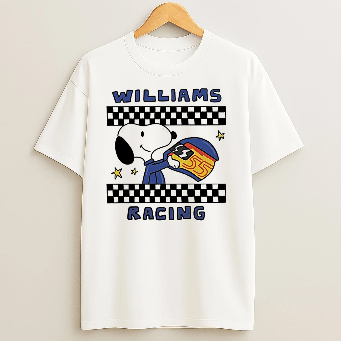 Snoopy X Atlassian Williams 55 Racing 2025 T Shirts