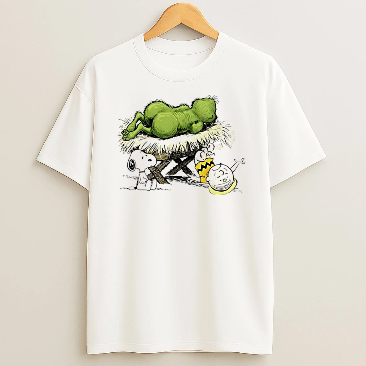 Snoopy X Charlie Brown How The Grinch Stole Christmas Shirts
