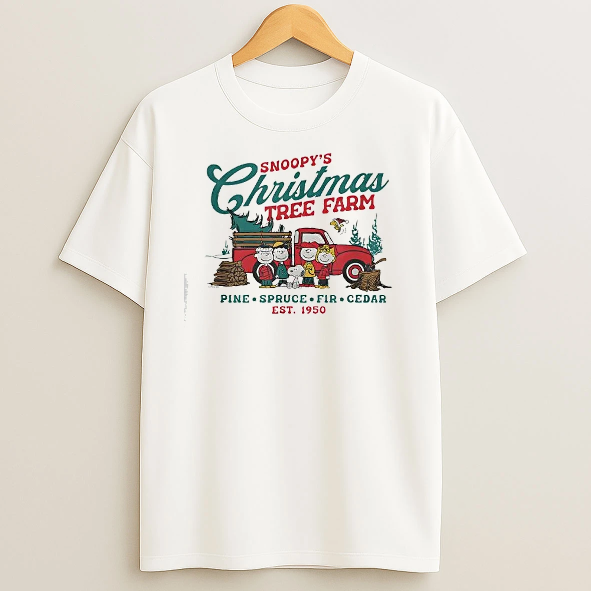 Snoopys Christmas Tree Farm Est 1950 T Shirts