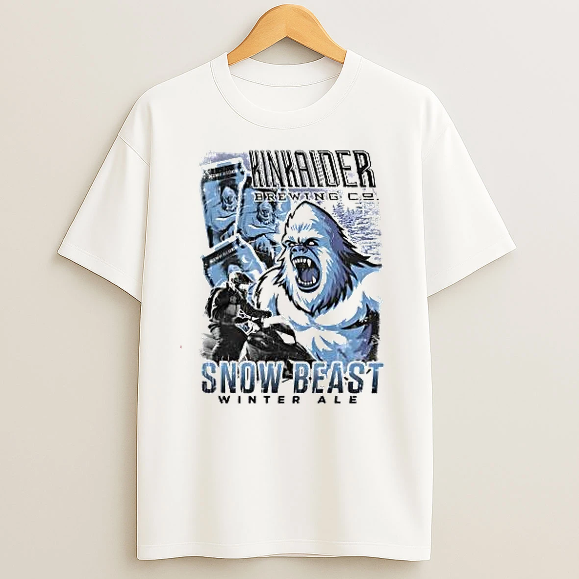 Snow Beast Winter Ale Kinkaider Brewing T Shirts