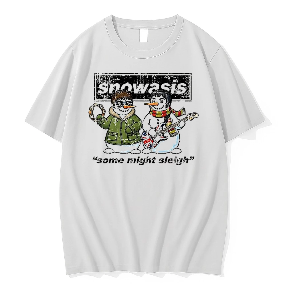 Snowasis Some Might Sleigh Slogan Snowman Christmas Shirts