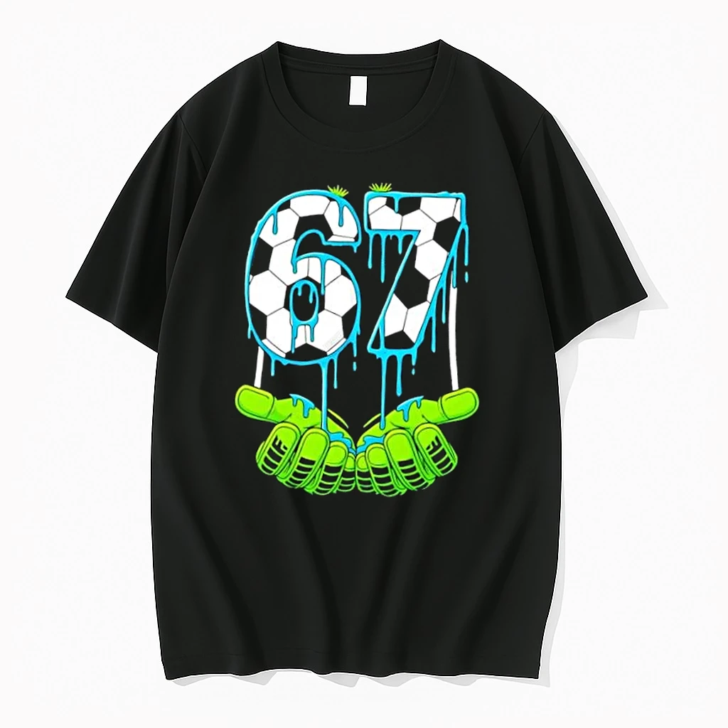Soccer 6 7 Six Seven Gen Alpha Meme Drip Shirts
