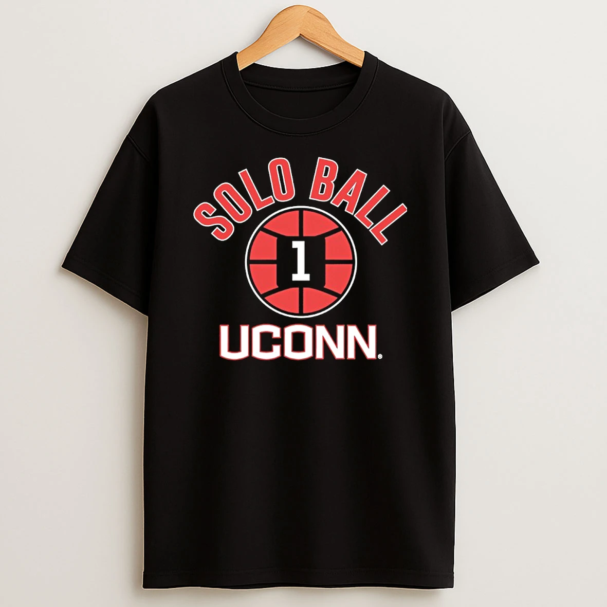 Solo Ball 1 Uconn Huskies Basketball Name Number Ball Shirts