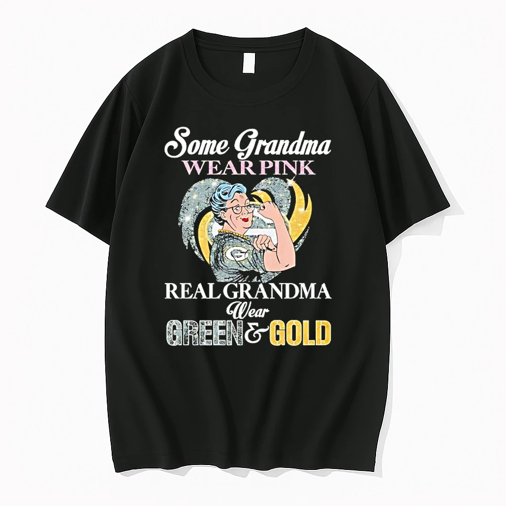 Some Grandma Wear Pink Real Grandma Wear Green Bay Packers Gold Shirts
