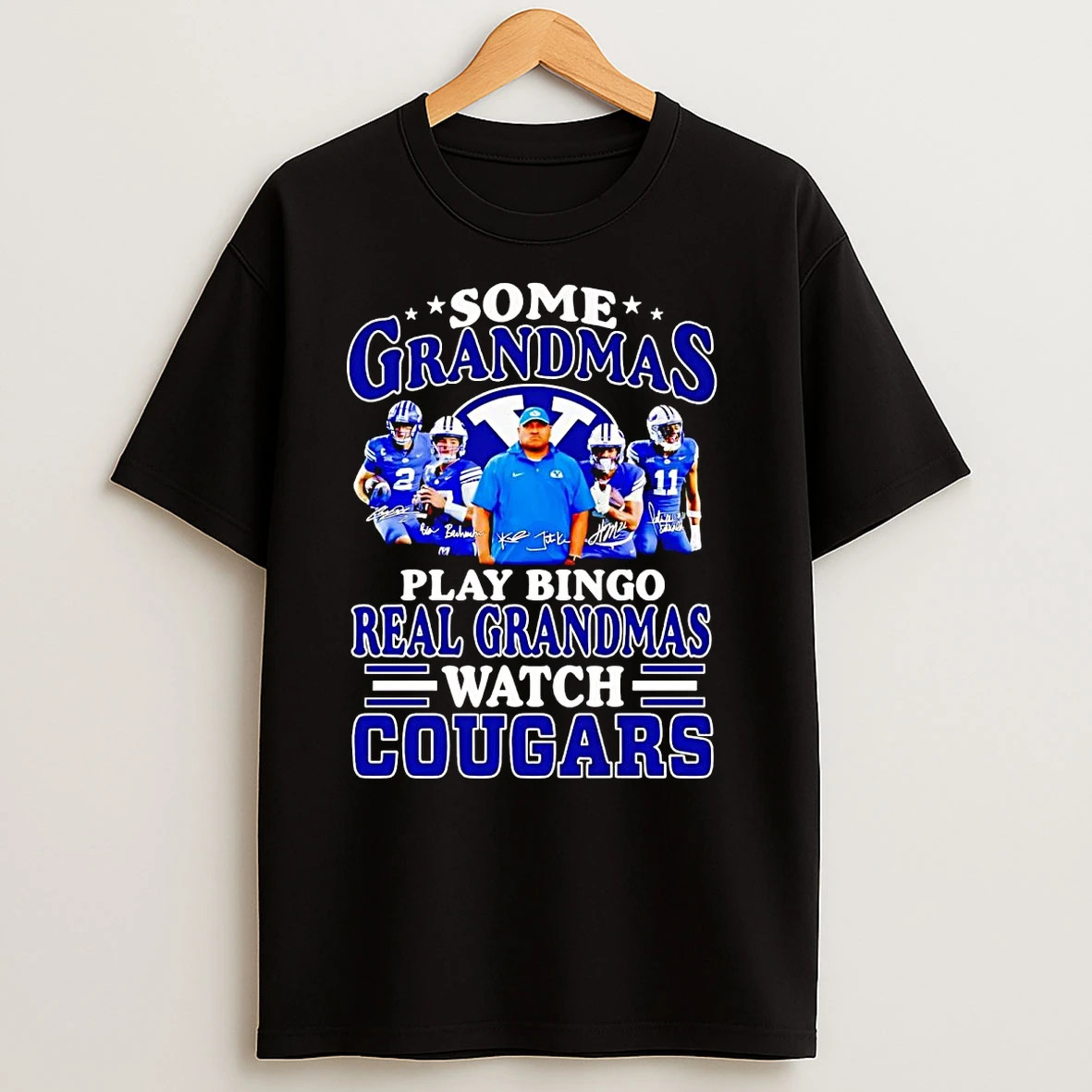Some Grandmas Play Bingo Real Grandmas Watch Cougars T Shirts