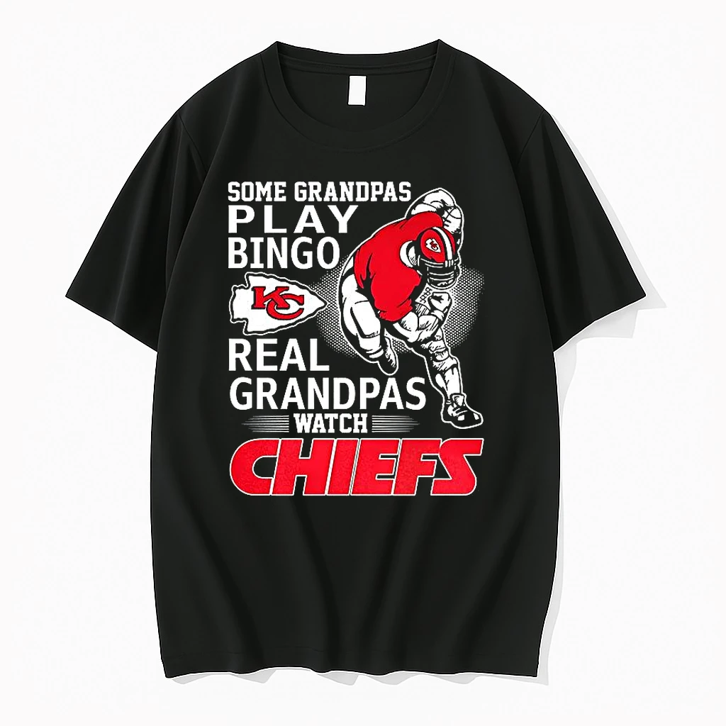 Some Grandpas Play Bingo Real Grandpas Watch Kansas City Chiefs Football Mascot Shirts