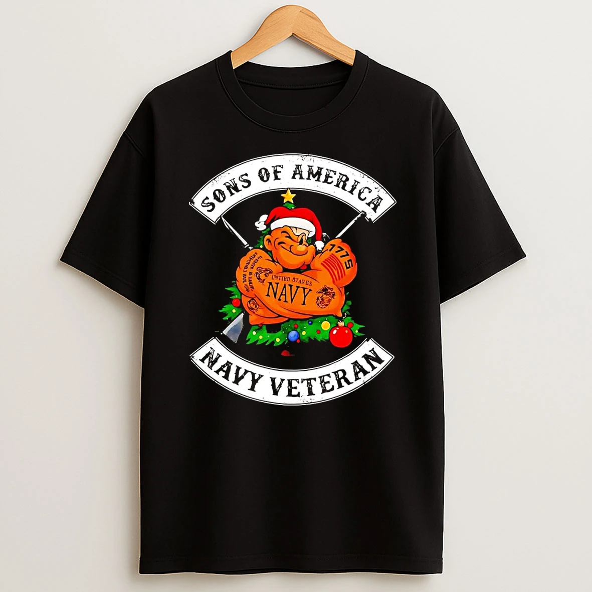 Sons Of America Navy Veteran Christmas Shirts