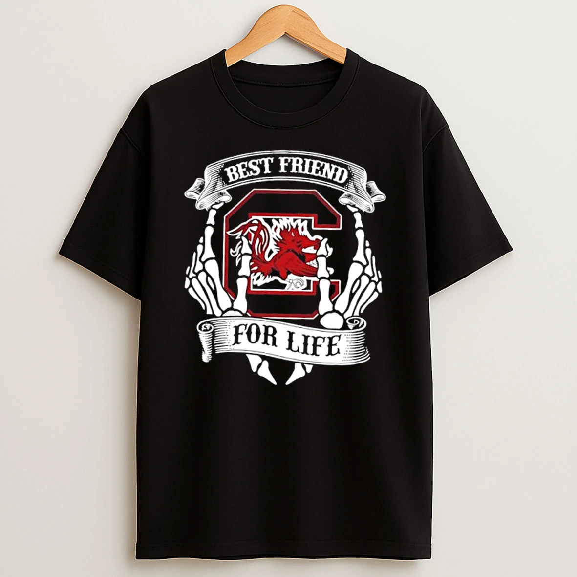 South Carolina Gamecocks Best Friend For Life Hands Bones Shirts
