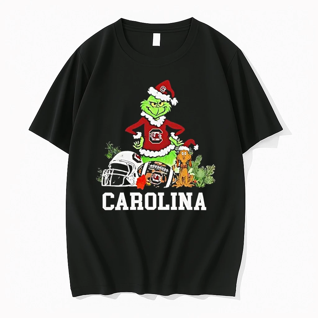 South Carolina The Grinch And Max Helmet Christmas 2025 Shirts