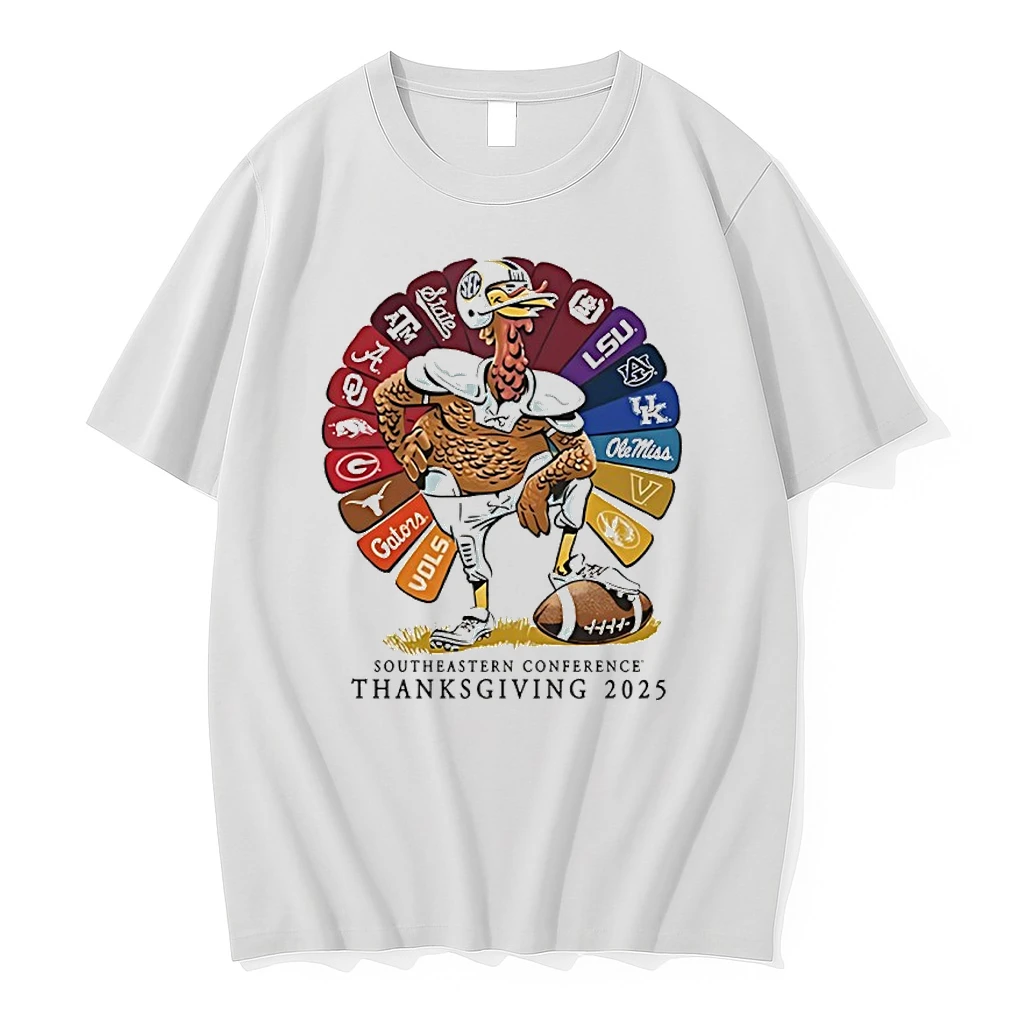 Southeastern Conference 2025 Sec Thanksgiving Turkey All Teams Shirts