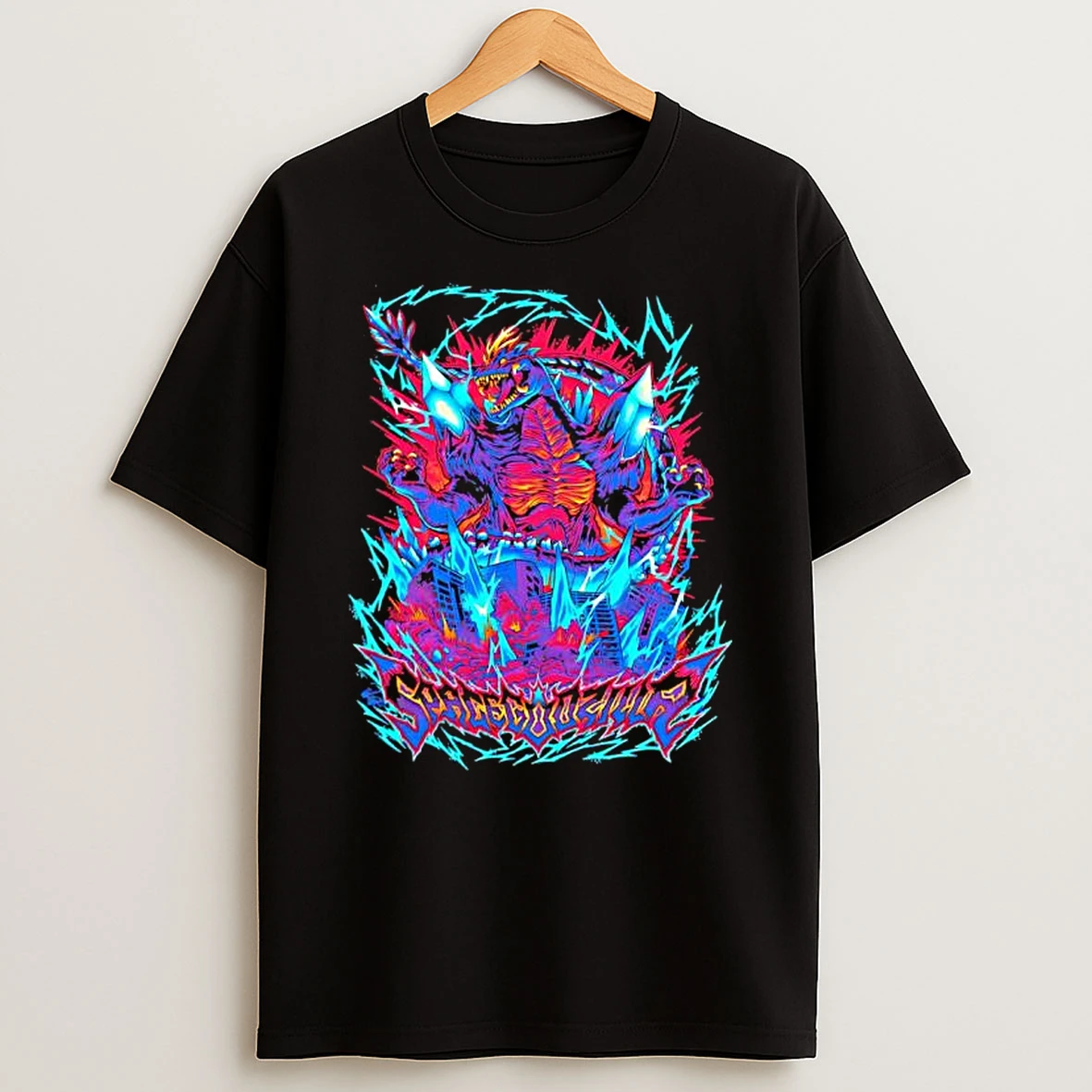 Spacegodzilla Fictional Monster Graphic Shirts
