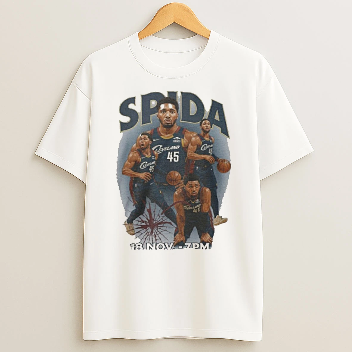 Spida Donovan Mitchell Cleveland Cavaliers 18 November 2025 Shirts
