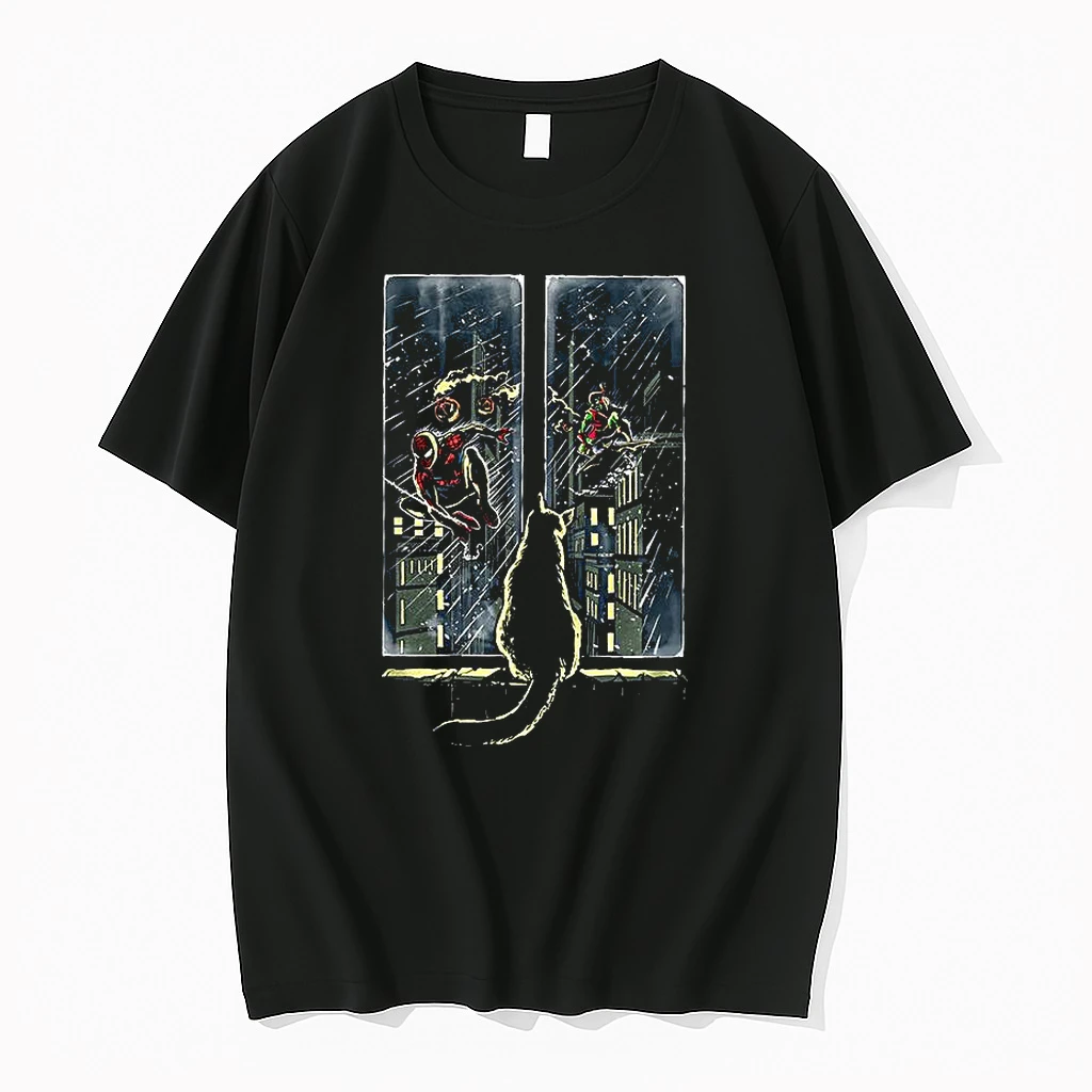 Spiderman Vs Green Goblin Curious Cat Shirts