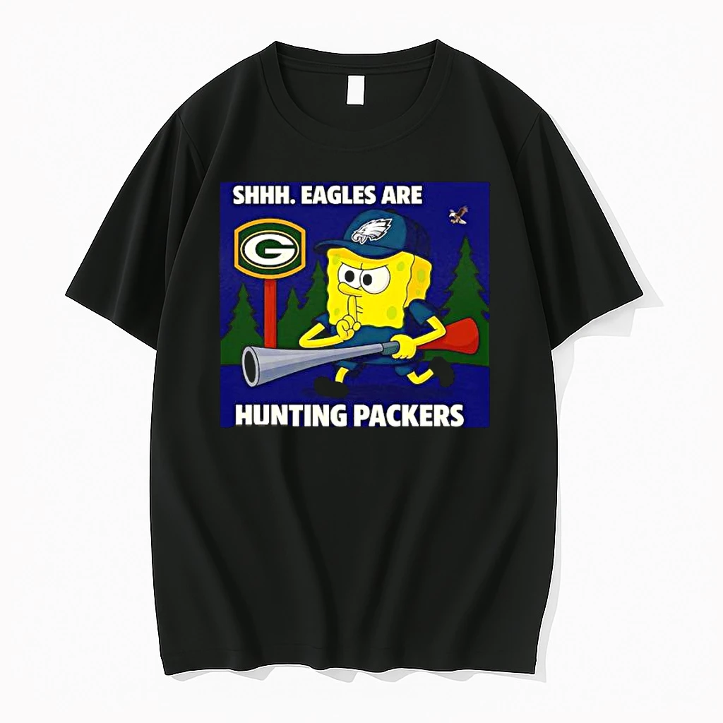 Sponge Shhh Philadelphia Eagles Are Hunting Green Bay Packers Shirts