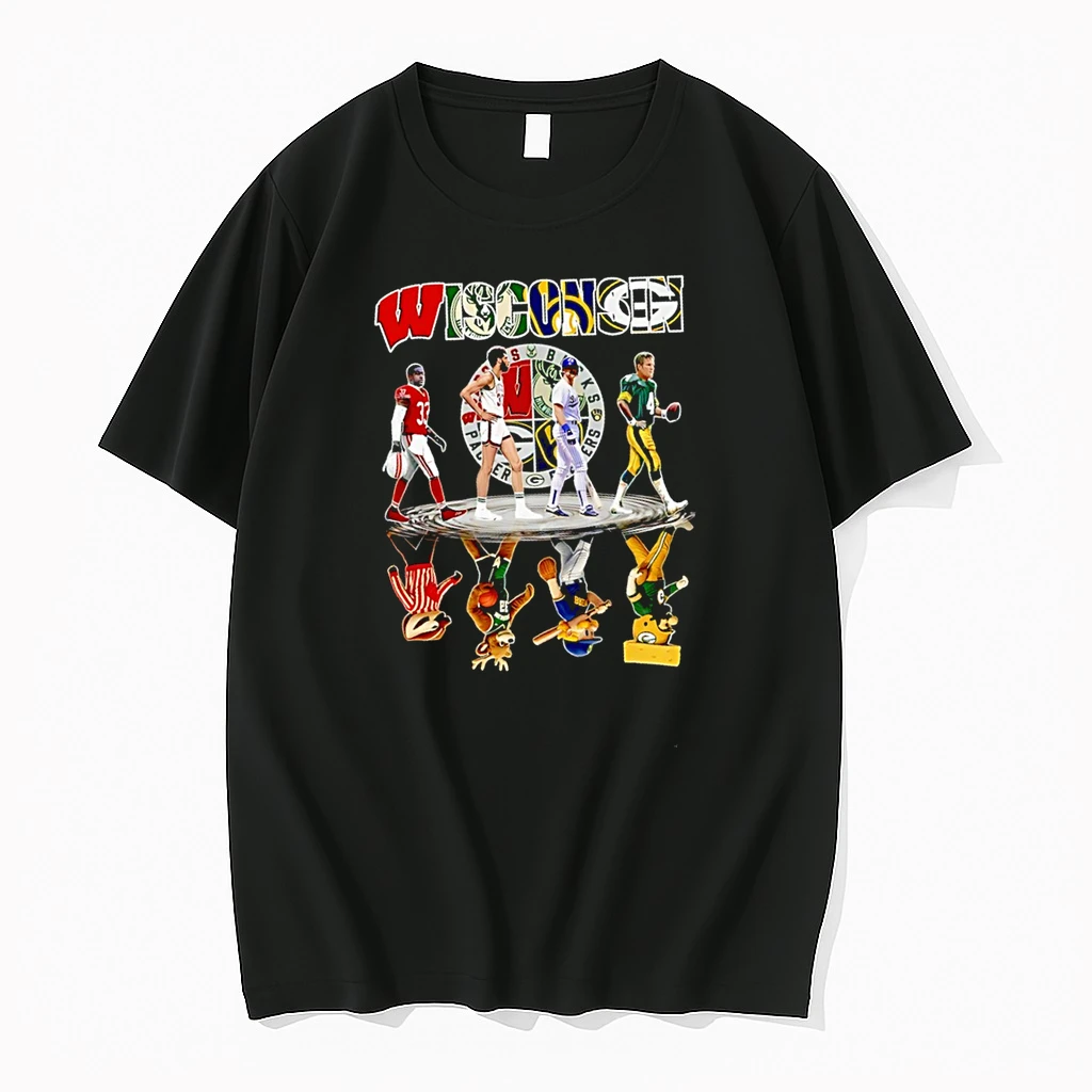 Sports In Wisconsin Bucks Packers Brewers And Badgers Mascot Shirts