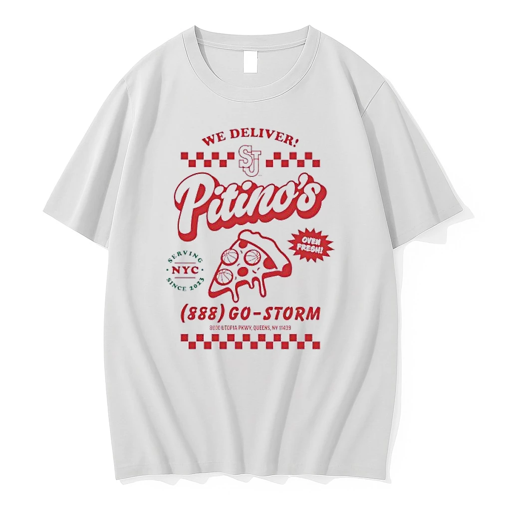 St Johns Red Storm Pizza We Deliver Pitinos Oven Fresh Shirts