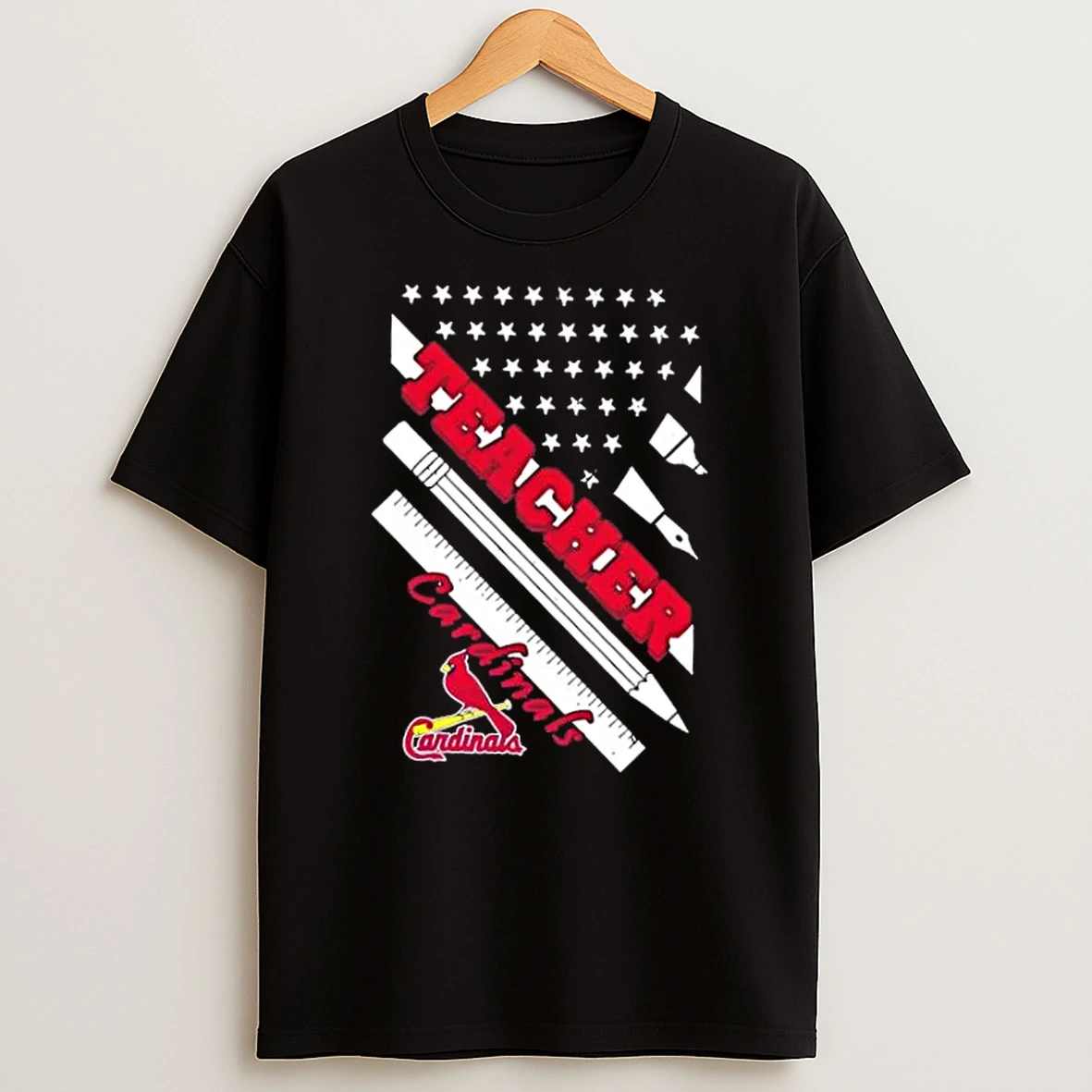 St Louis Cardinals Baseball X Teacher American Flag Shirts