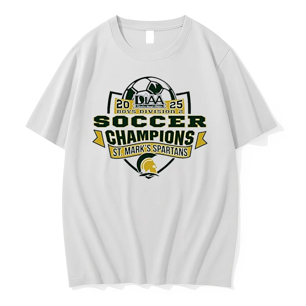 St Marks Spartans 2025 Diaa Boys Division 2 Soccer Champions Shirts