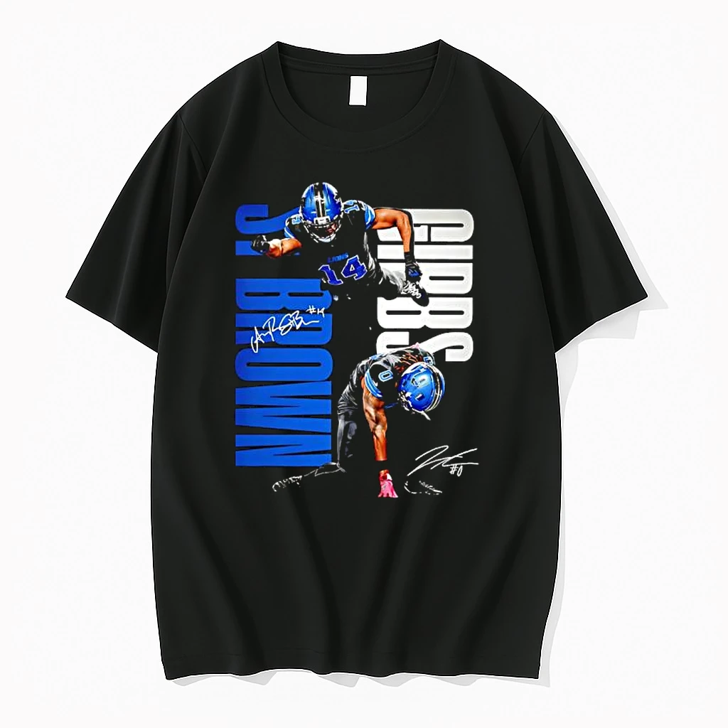 St Brown And Jahmyr Gibbs Detroit Lions Running Back Signatures Shirts