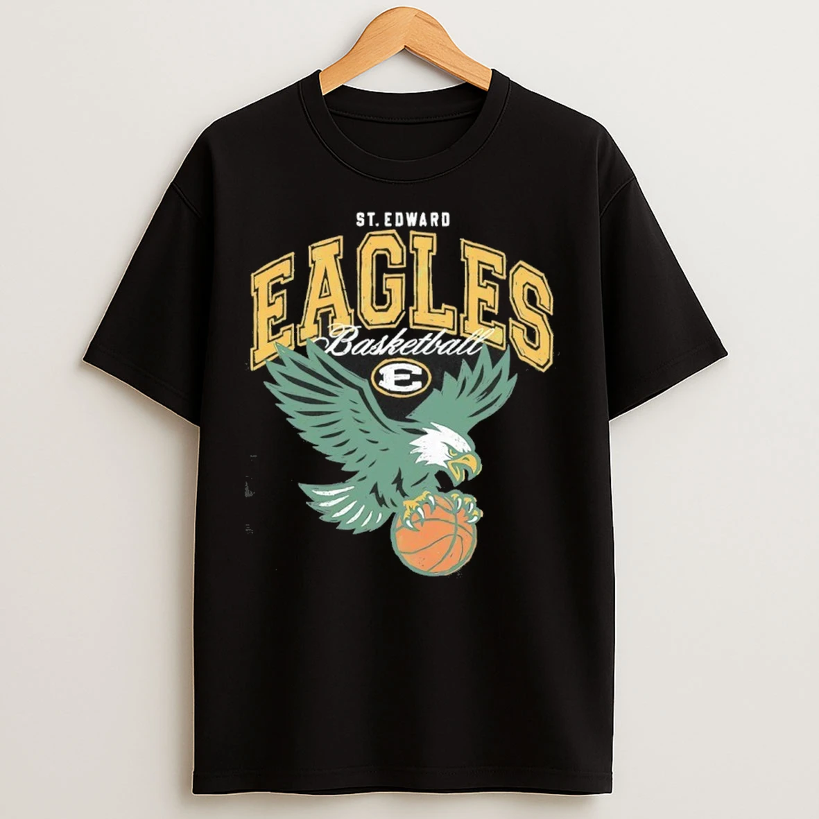 St Edward Eagles Basketball Eagle Mascot Vintage T Shirts