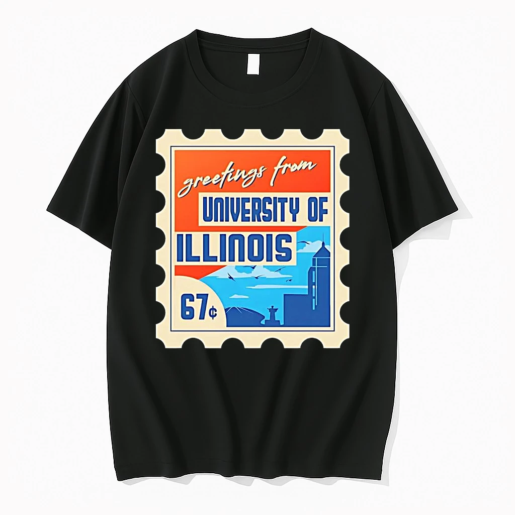 Stamp Greetings From University Of Illinois Shirts