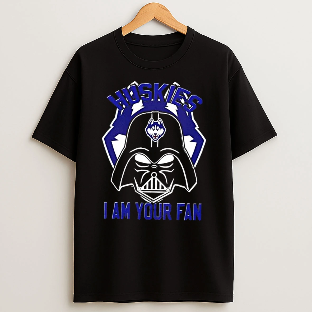 Star Wars Darth Vader I Am Connecticut Huskies Fan Shirts