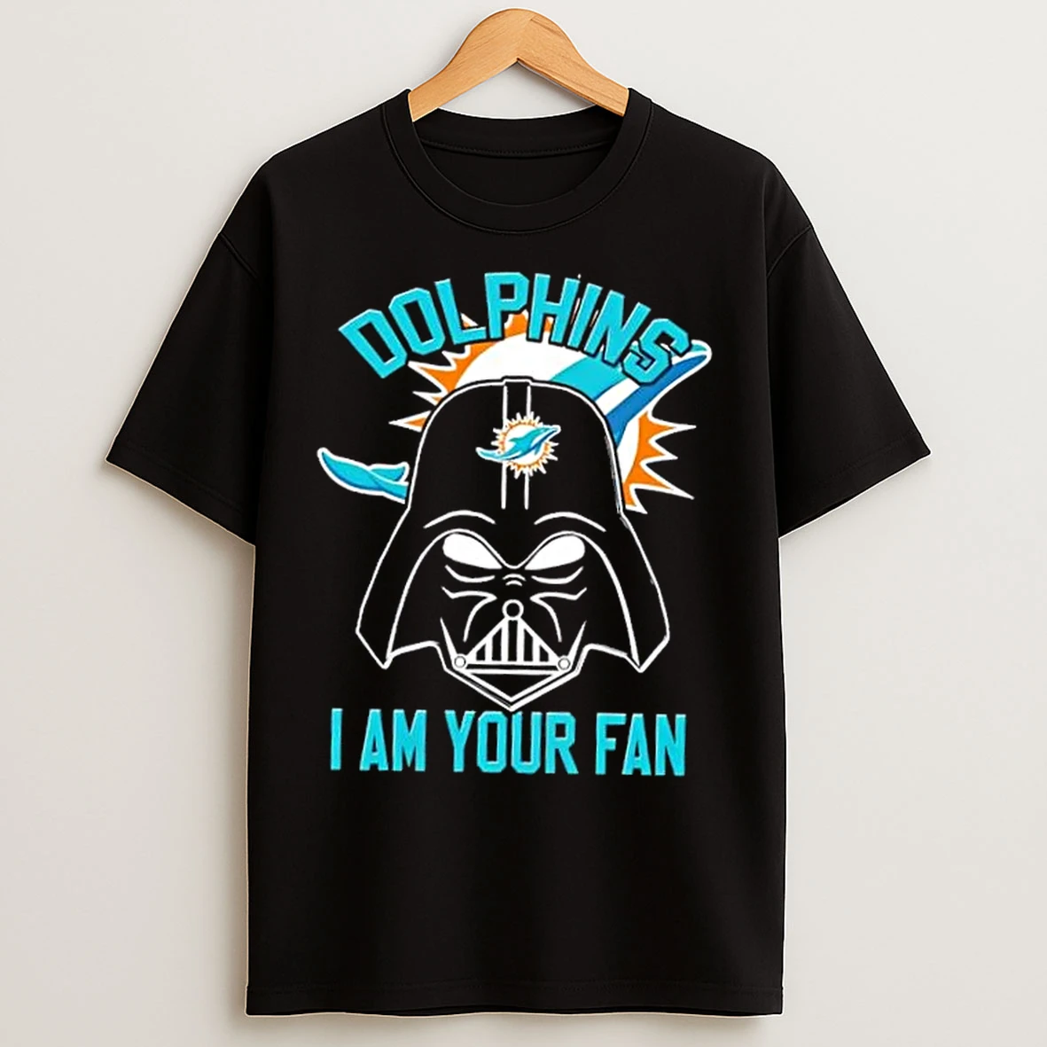 Star Wars Darth Vader I Am Miami Dolphins Fan T Shirts