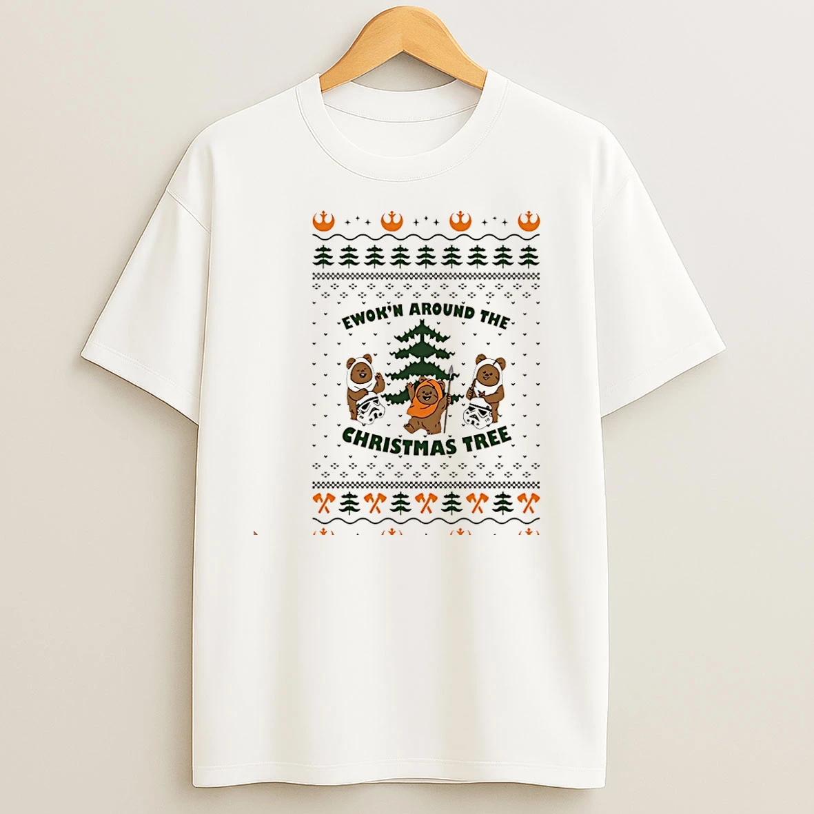 Star Wars Ewokn Around The Christmas Tree Christmas T Shirts