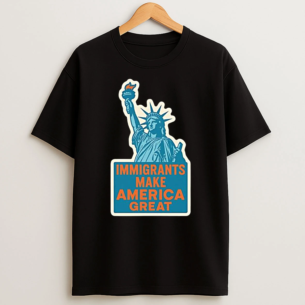 Statue Of Liberty Immigrants Make America Great Shirts