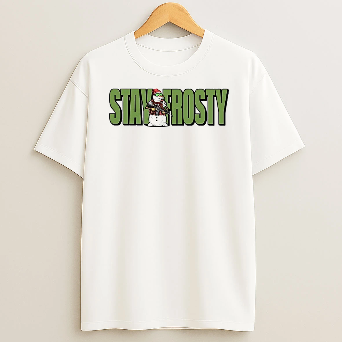 Stay Frosty Snowman Gun Christmas Shirts