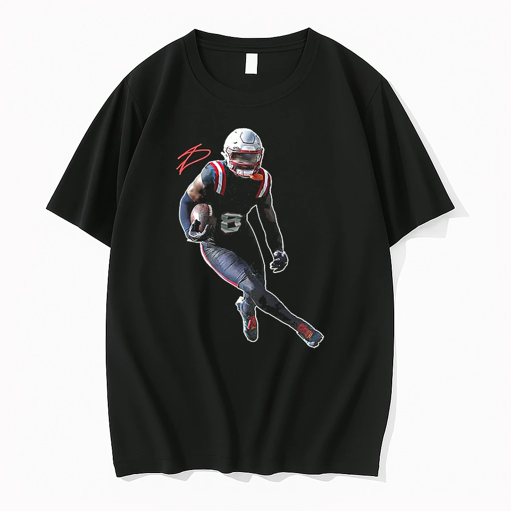 Stefon Diggs New England Patriots Football Number 8 Signature Shirts