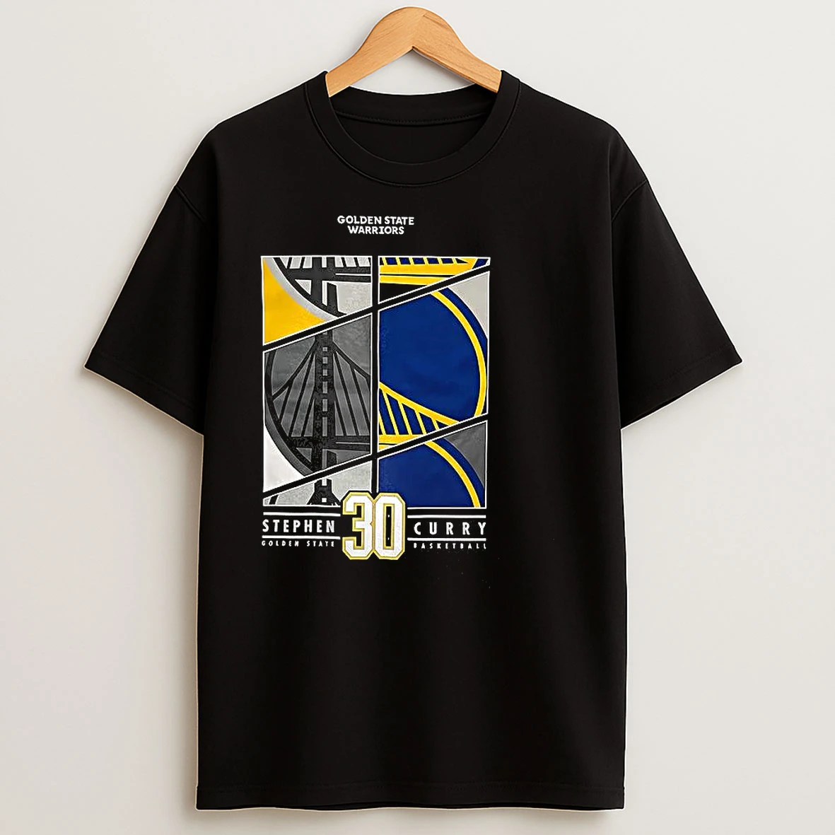 Stephen Curry Golden State Warriors Number 30 Collage Logo T Shirts