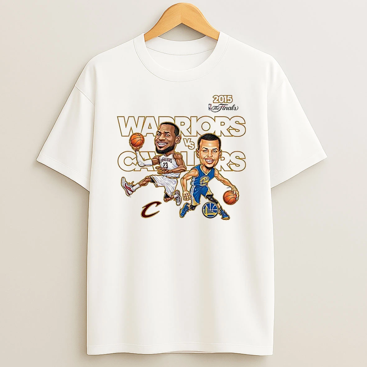 Stephen Curry Golden State Warriors Vs Lebron James Cleveland Cavaliers Nba 2015 Shirts