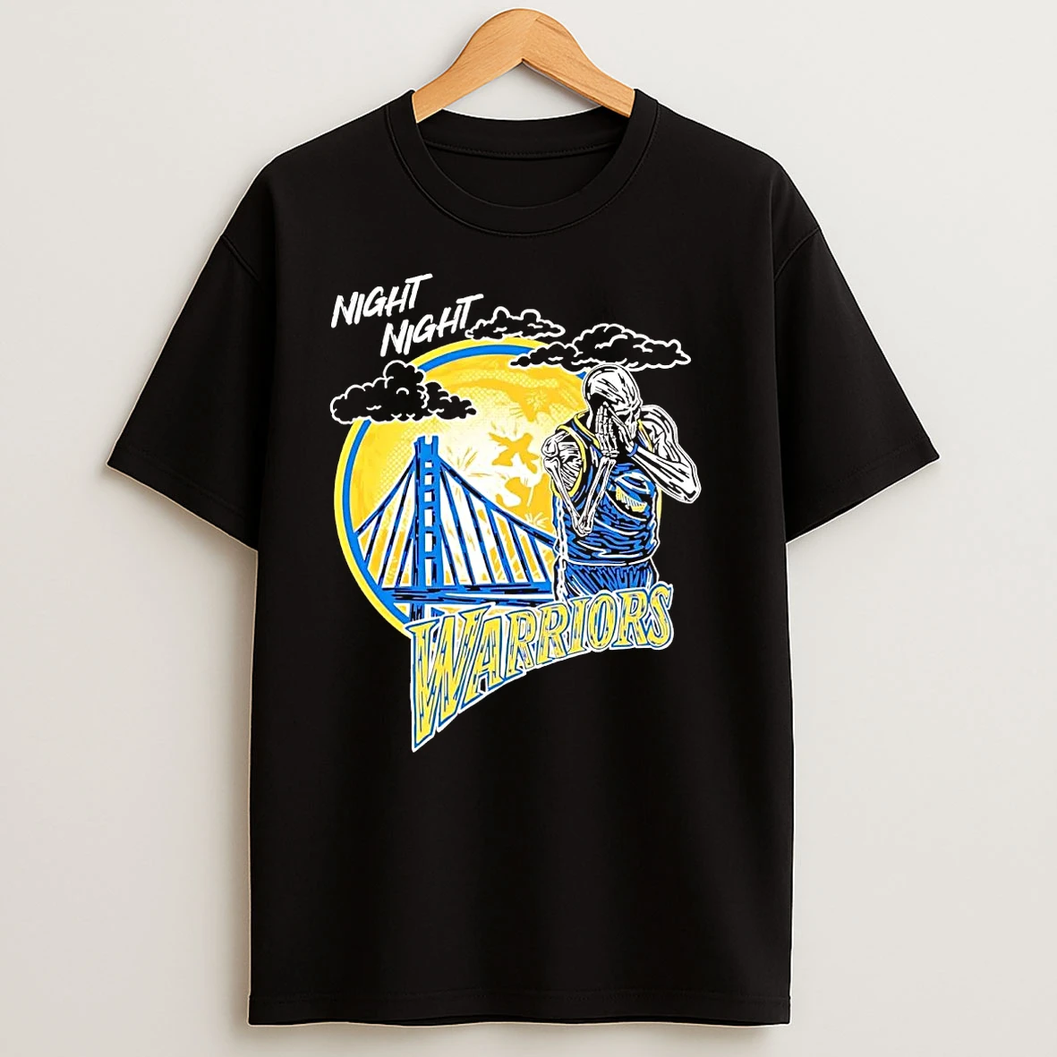 Stephen Curry Skeleton Night Night Warriors T Shirts