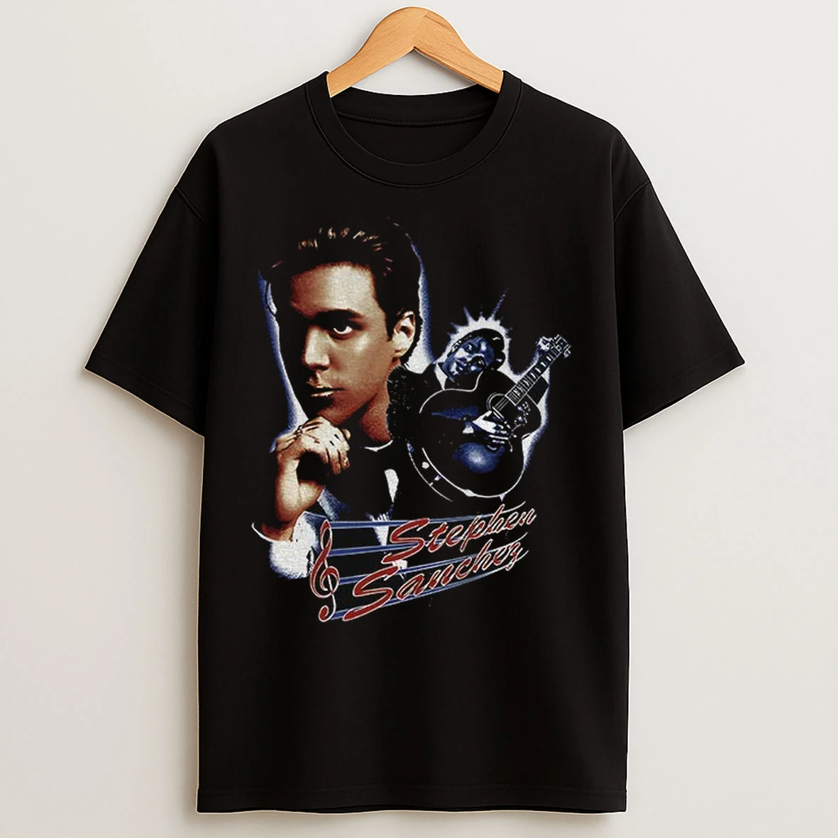 Stephen Sanchez Guitar Portrait T Shirts