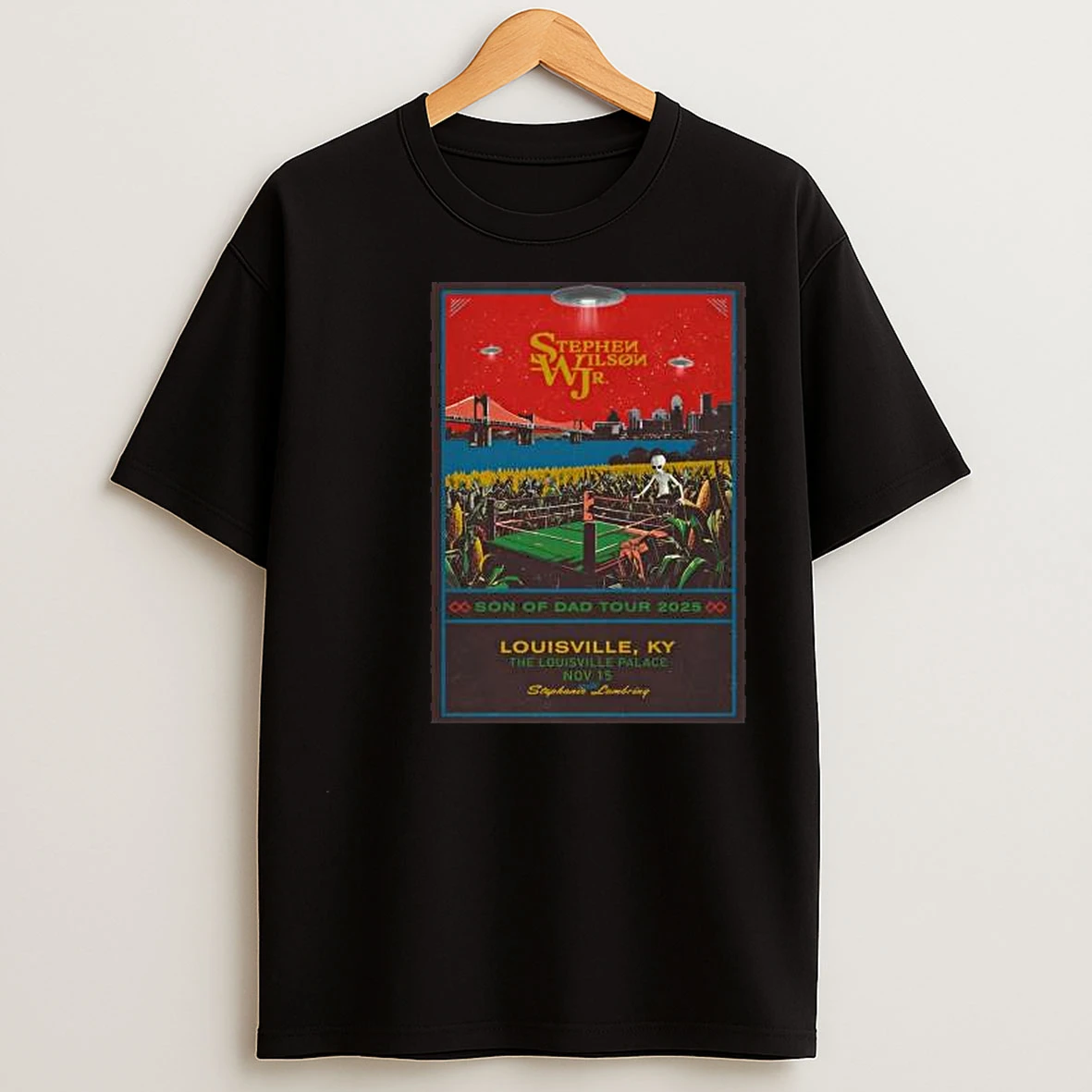 Stephen Wilson Jr Louisville Ky November 15 2025 Circle Black T Shirts