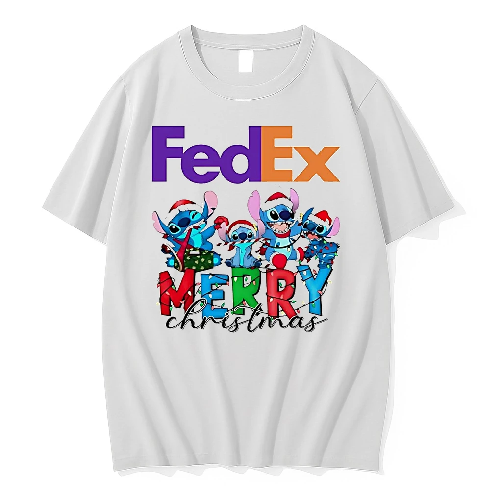 Stitch Fedex Merry Christmas Shirts