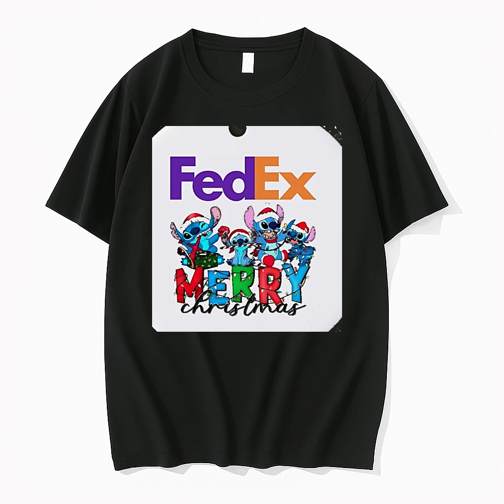 Stitch Fedex Merry Christmas Christmas Shirts