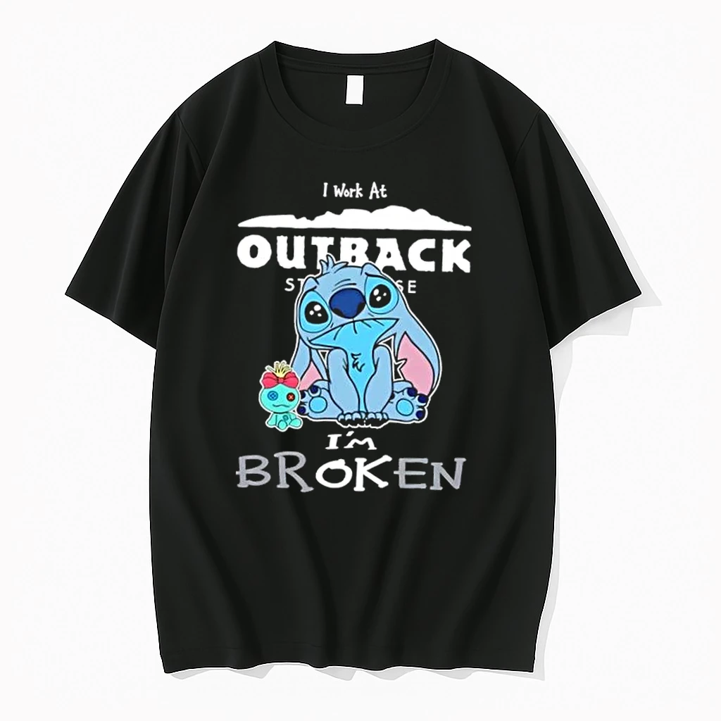 Stitch I Work At Outback Steakhouse Im Broken Shirts