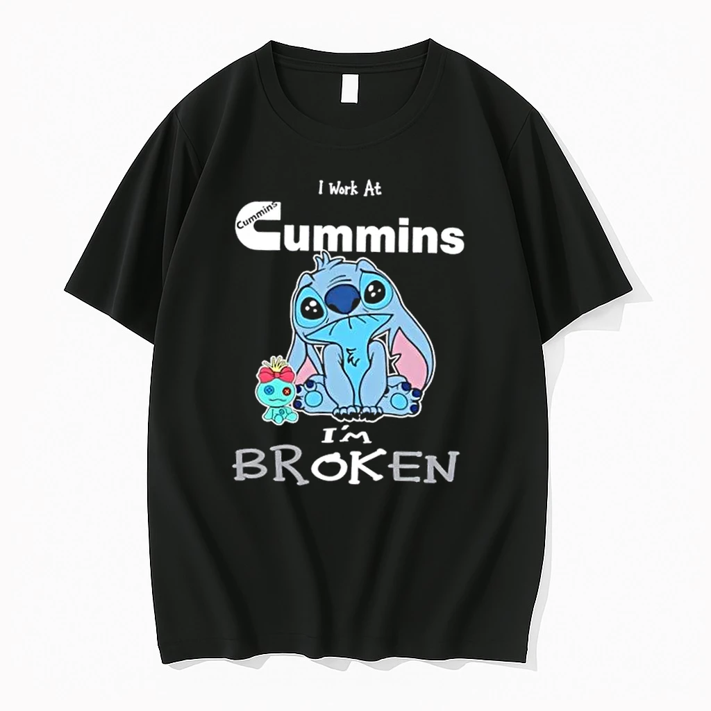 Stitch I Work At Cummins Im Broken Shirts