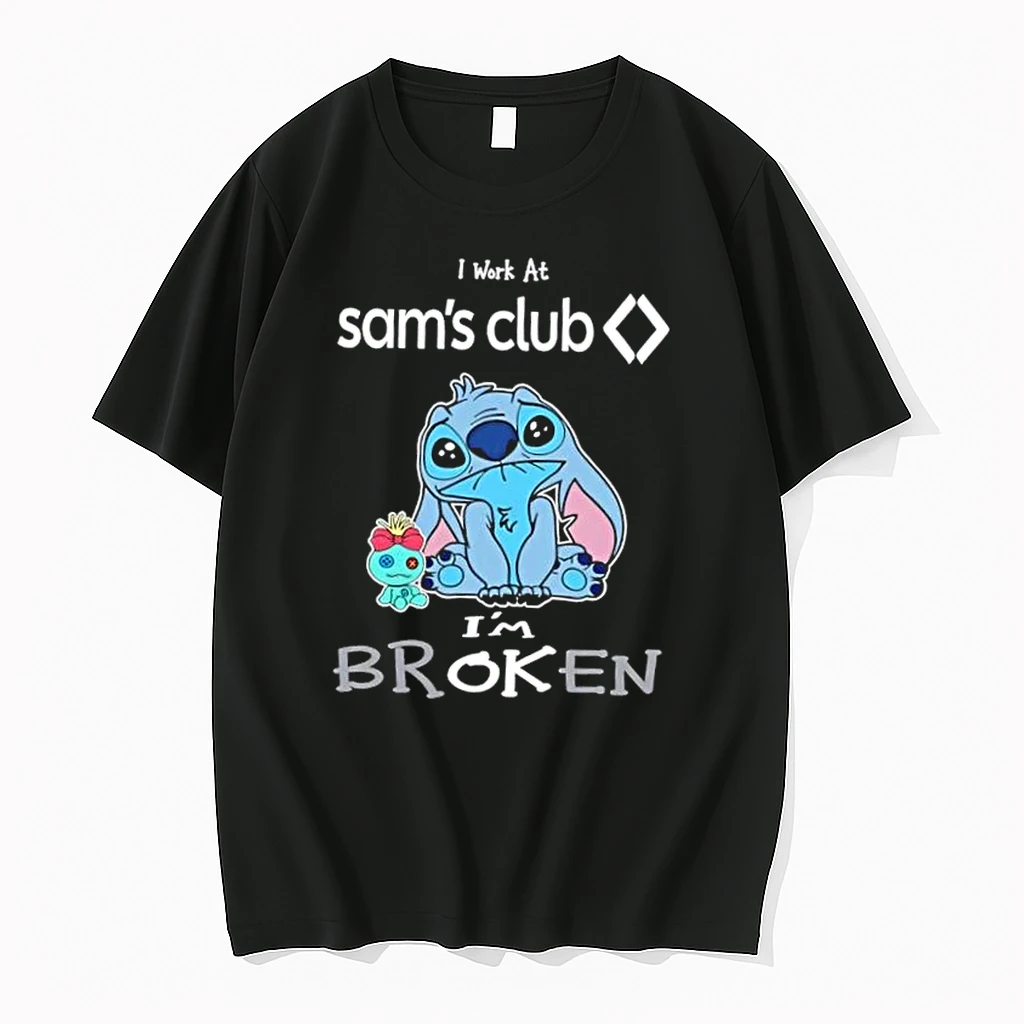 Stitch I Work At Sams Club Im Broken Shirts
