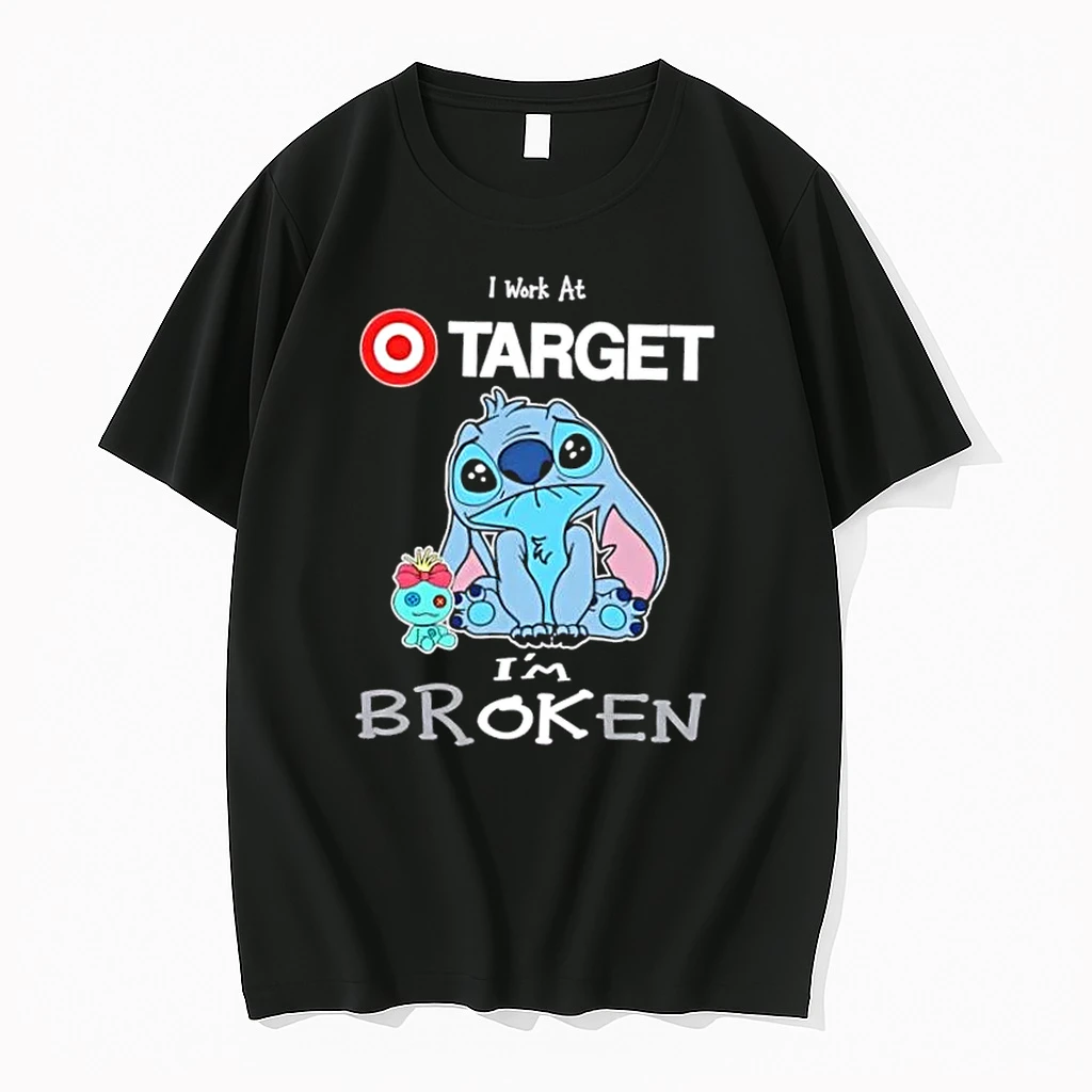Stitch I Work At Target Im Broken Shirts