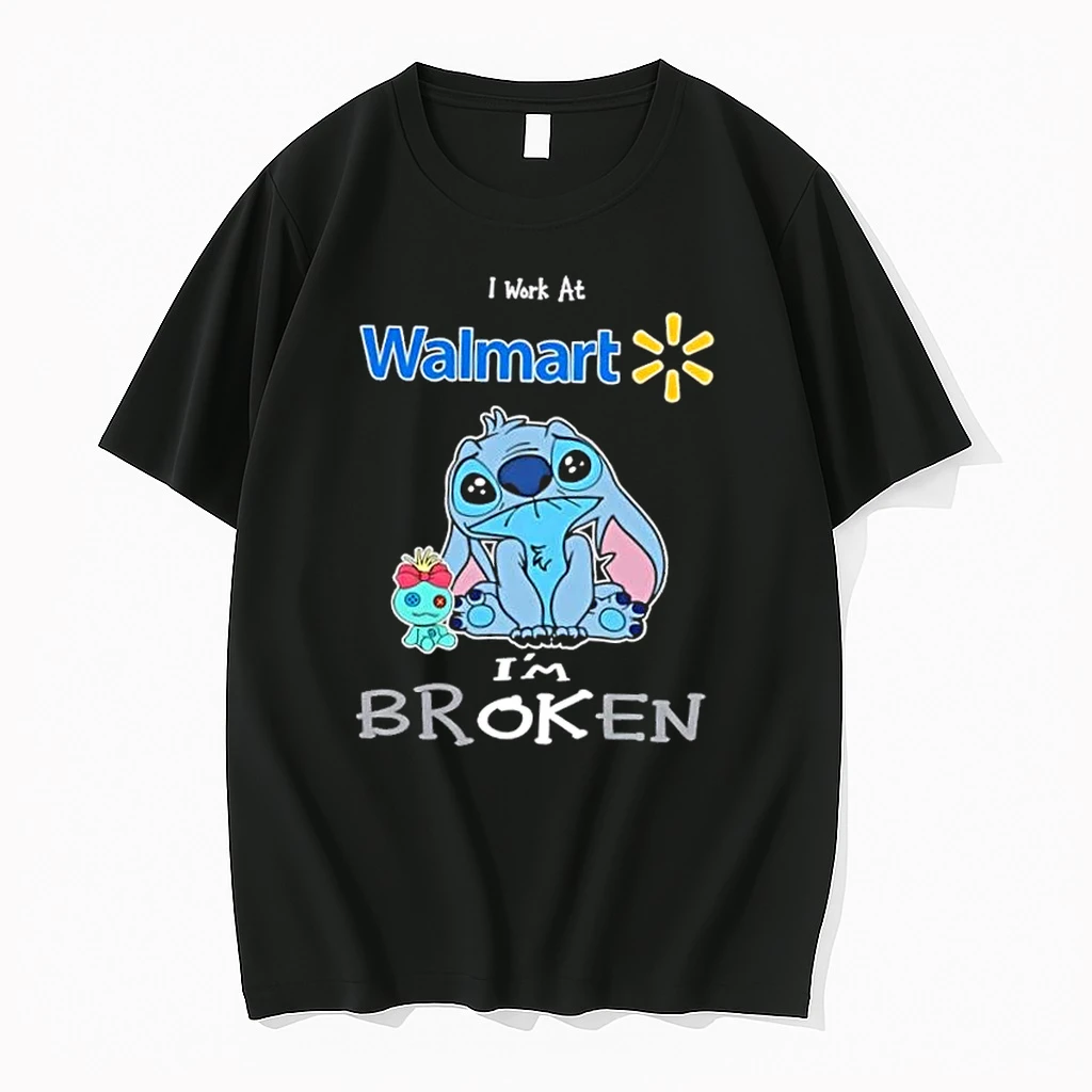 Stitch I Work At Walmart Im Broken Shirts