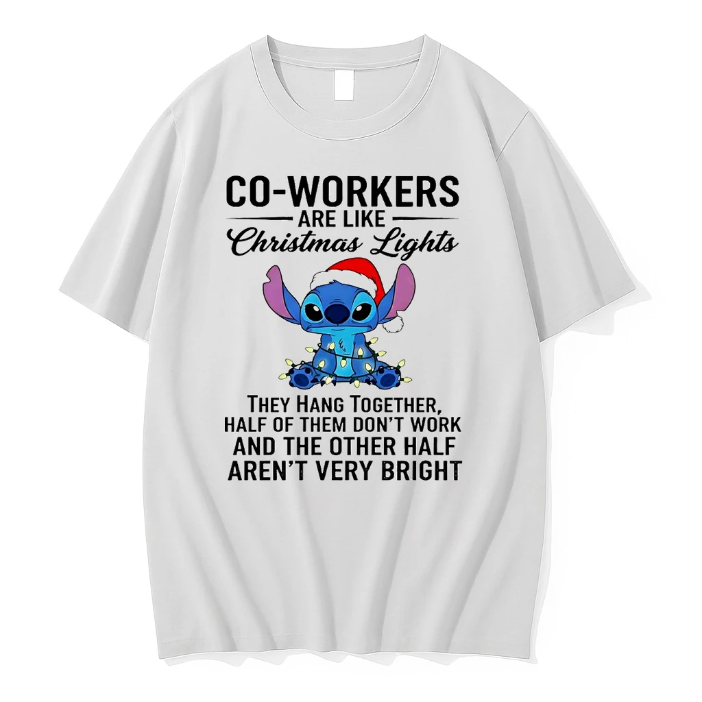 Stitch Co Workers Are Like Christmas Lights Arent Very Bright Shirts