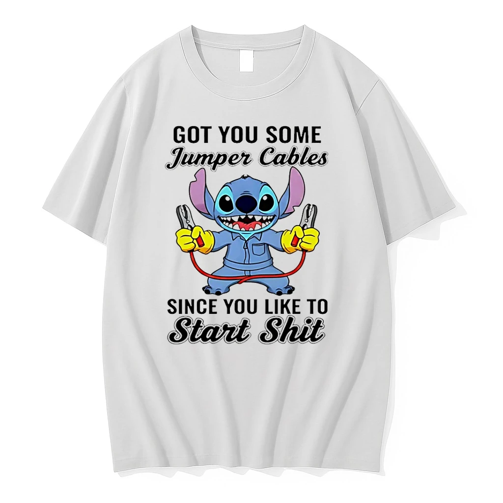 Stitch Got You Some Jumper Cables Since You Like To Start Shit Shirts