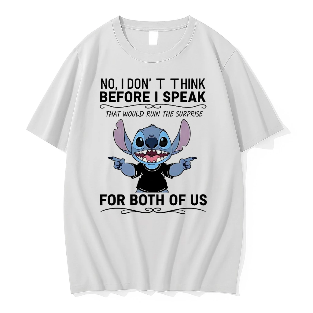Stitch No I Dont Think Before I Speak For Both Of Us Shirts